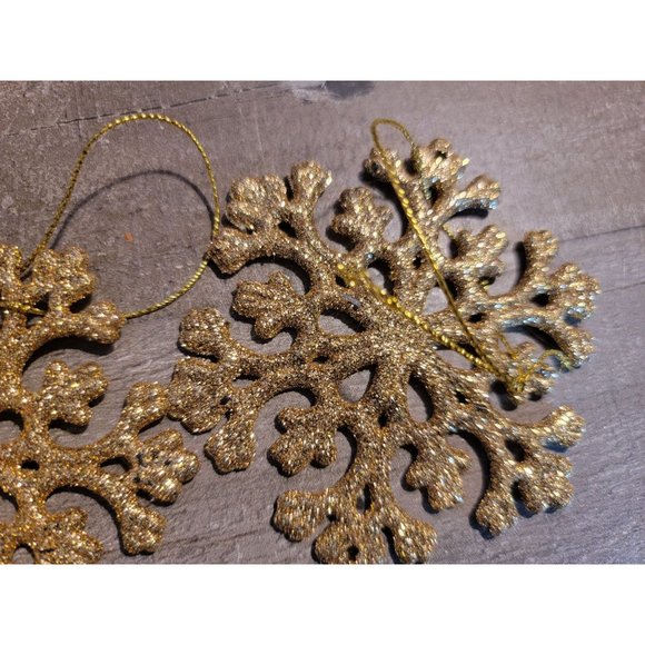 Glitter snowflake set ornament xmas - Picture 2 of 5